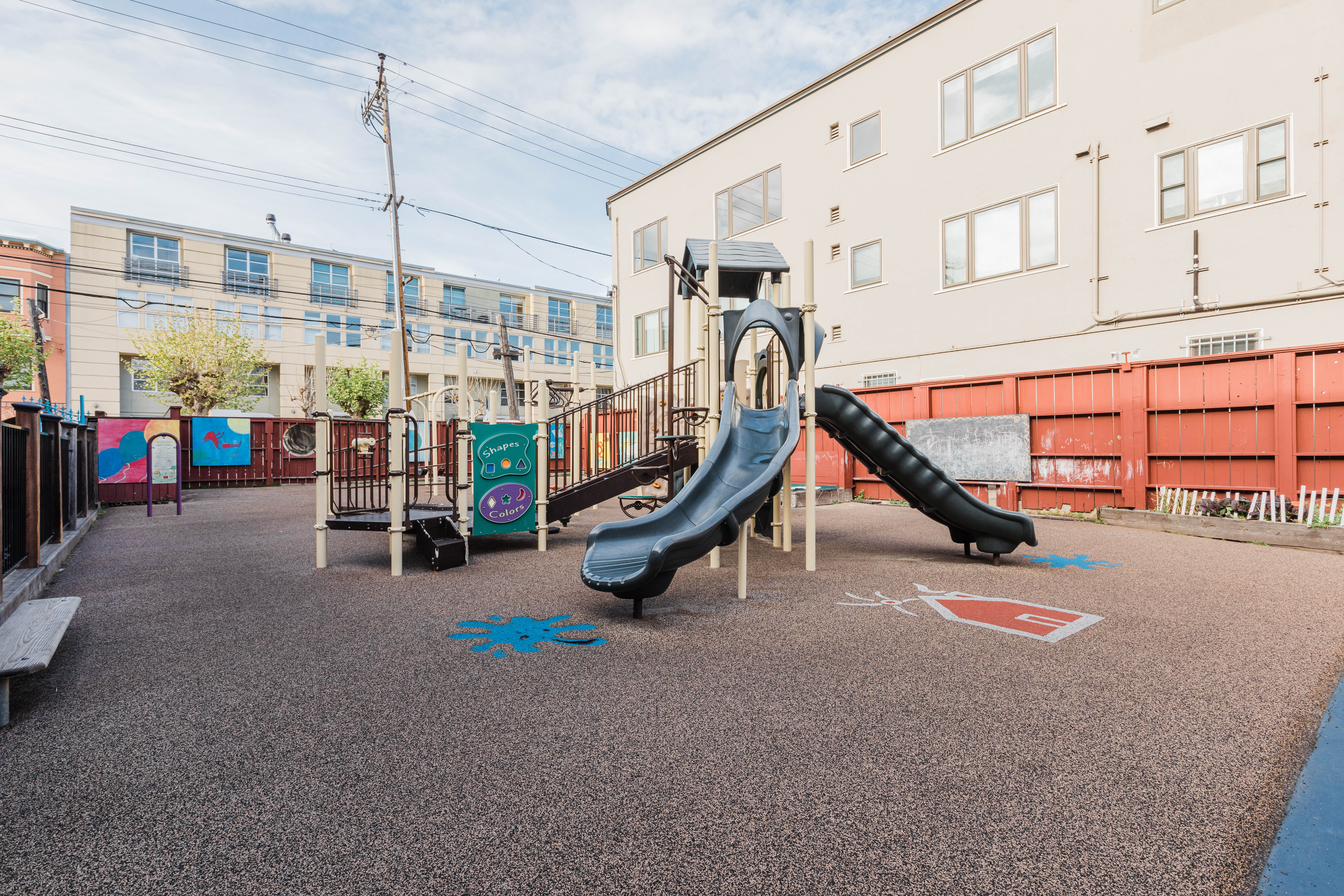 Before shot of TEL HI playground