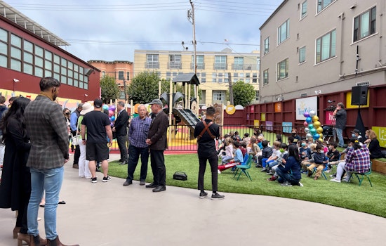 Newly renovated and renamed Tina Keker Playground celebrated at North Beach dedication ceremony