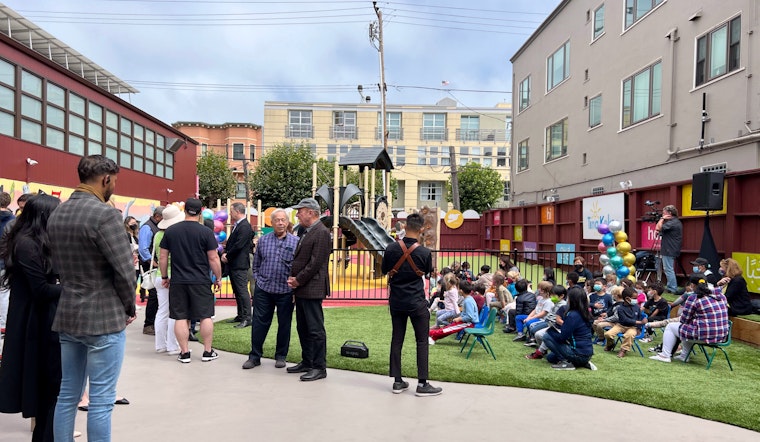 Newly renovated and renamed Tina Keker Playground celebrated at North Beach dedication ceremony