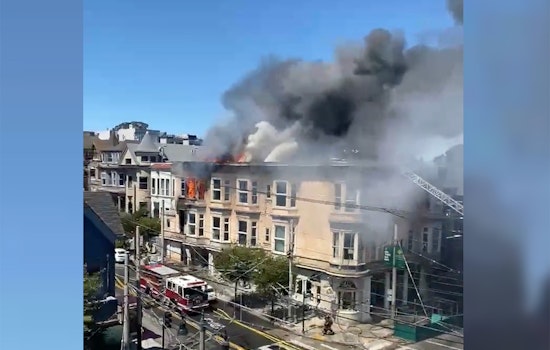 Major fire damages building at Divisadero and McAllister, displaces 13 residents and two restaurants