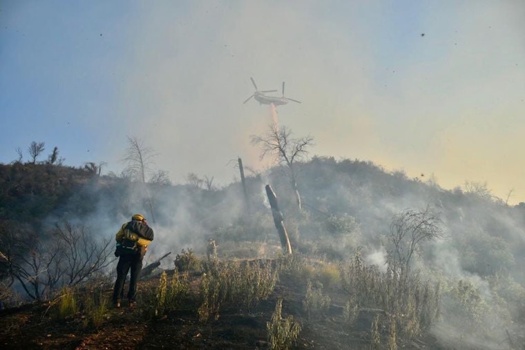 103 Acre Wildfire Threatens Structures and Power Lines in Napa County; 45% Contained by Saturday Morning