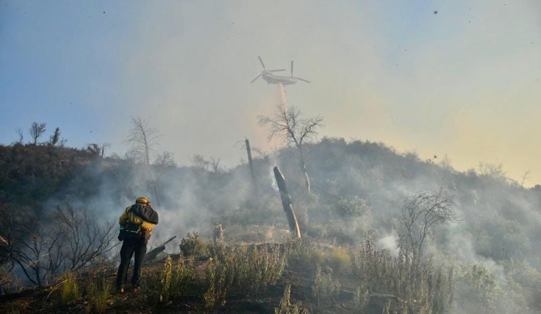 103 Acre Wildfire Threatens Structures and Power Lines in Napa County; 45% Contained by Saturday Morning