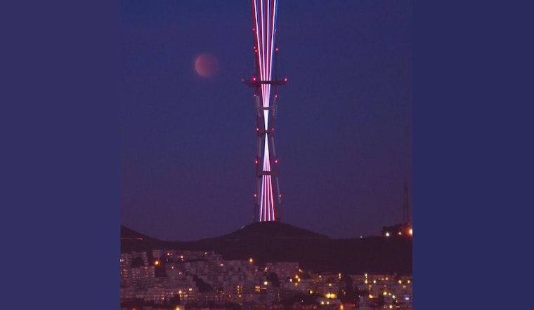 San Francisco's Sutro Tower Gets a Patriotic Laser Show in Red, White and Blue