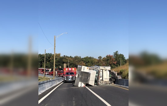 Tractor-Trailer Rollover Blocks Mass Pike-I-495 Ramp in Hopkinton