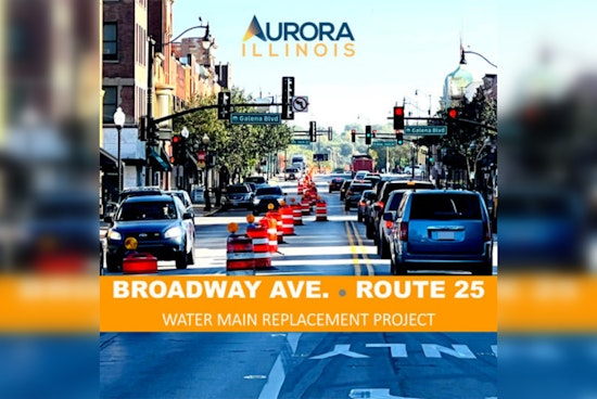 Aurora's Downtown Digs In for Water Main Construction on Broadway Avenue