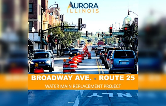 Aurora's Downtown Digs In for Water Main Construction on Broadway Avenue