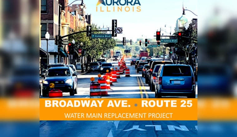 Aurora's Downtown Digs In for Water Main Construction on Broadway Avenue