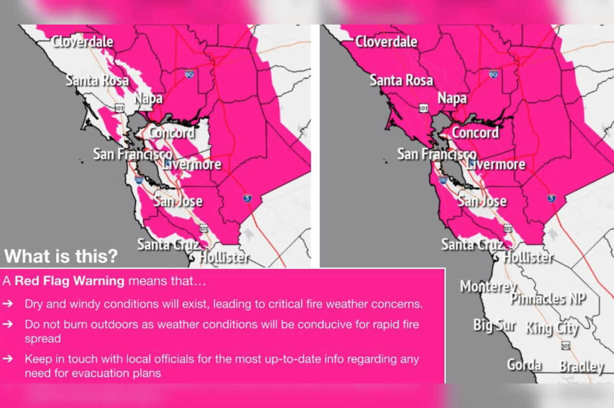 Bay Area Braces for Fires: Red Flag Warning Issued for North Bay, East