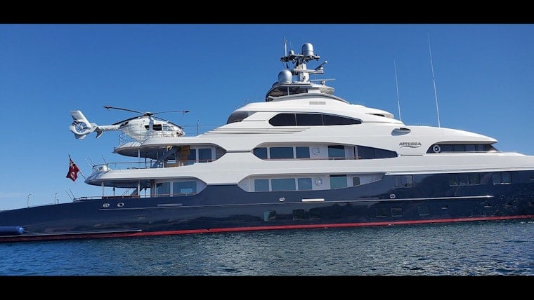 Billionaire's $150M+ Mega-Yacht Attessa IV Goes Viral on Reddit; Docked in San Diego Sparking Mixed Reactions