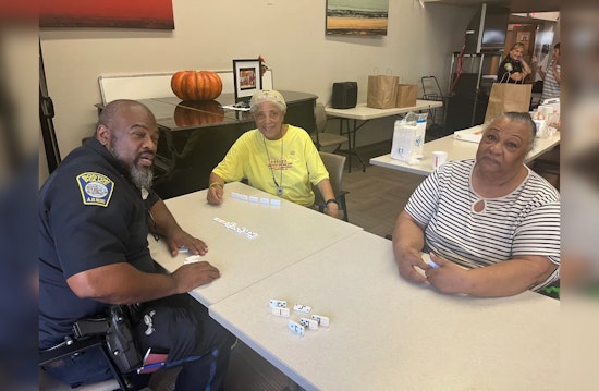 Boston Police Bond with Hyde Park Elders over Coffee and Competitive Games