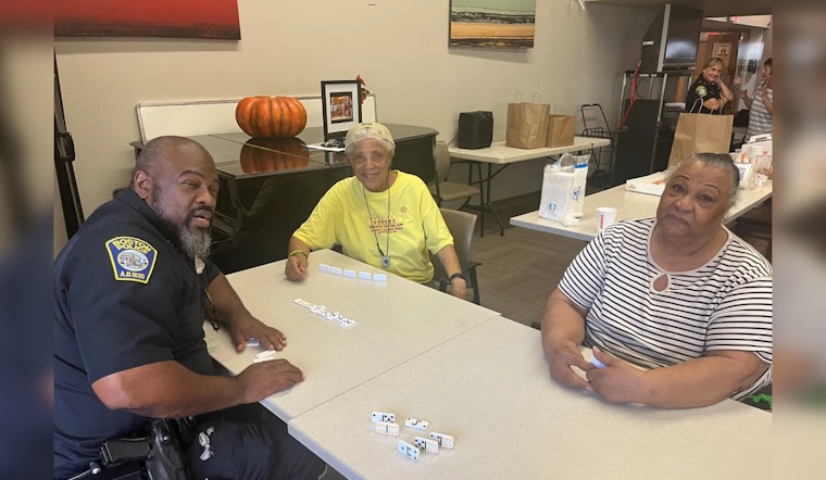 Boston Police Bond with Hyde Park Elders over Coffee and Competitive Games