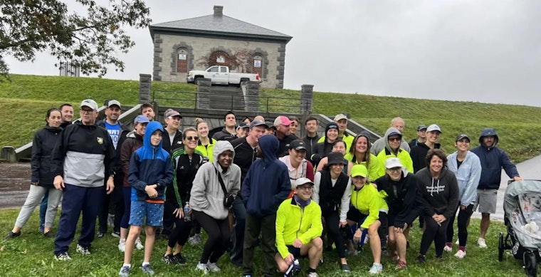 Boston Police, Boston Bulldogs, and Road to the Right Track Unite for Community Run