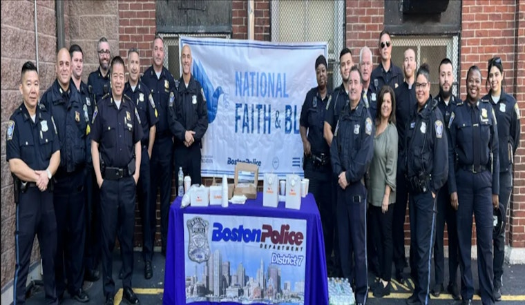 Boston Police Brew Trust with Faith and Blue Coffee with a Cop Event in East Boston