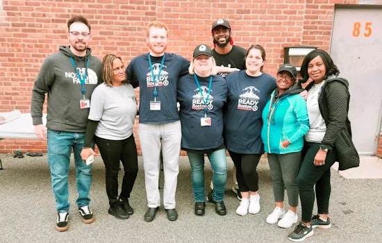 Jamaica Plain Residents Come Together with Boston Police for Community Cleanup