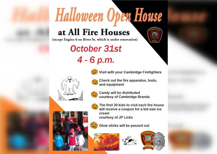 Cambridge Fire Houses Host Spooktacular Halloween Open House for Families