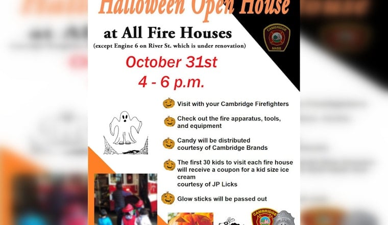 Cambridge Fire Houses Host Spooktacular Halloween Open House for Families