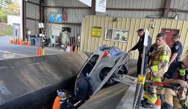 Car Found in Trash Compactor Pit In Southborough Sparks Puzzlement