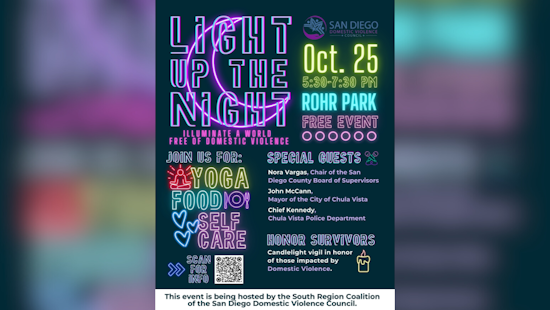 Chula Vista Unites to "Light Up the Night" Against Domestic Violence