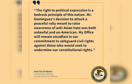 Diamond Bar Man Pleads Guilty to Driving Into "Stop Asian Hate" Rally Crowd, Faces Up to One Year in Prison