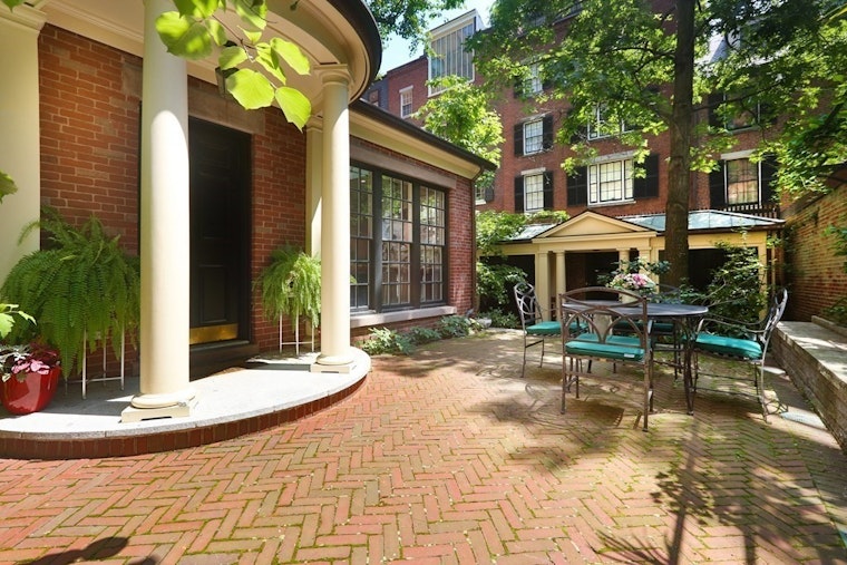$10.5M Historic Boston Townhouse Boasts Greenhouse and Garden on Beacon Hill
