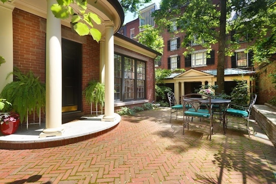 $10.5M Historic Boston Townhouse Boasts Greenhouse and Garden on Beacon Hill