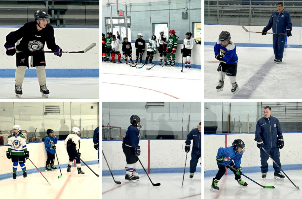East Boston Scores Big with BPD Hockey Skills Program Cops on Ice
