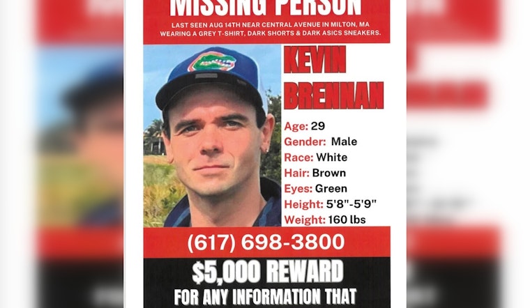 Family and Quincy Police Seek Public Help in Finding Missing 29-year-old Kevin Brennan