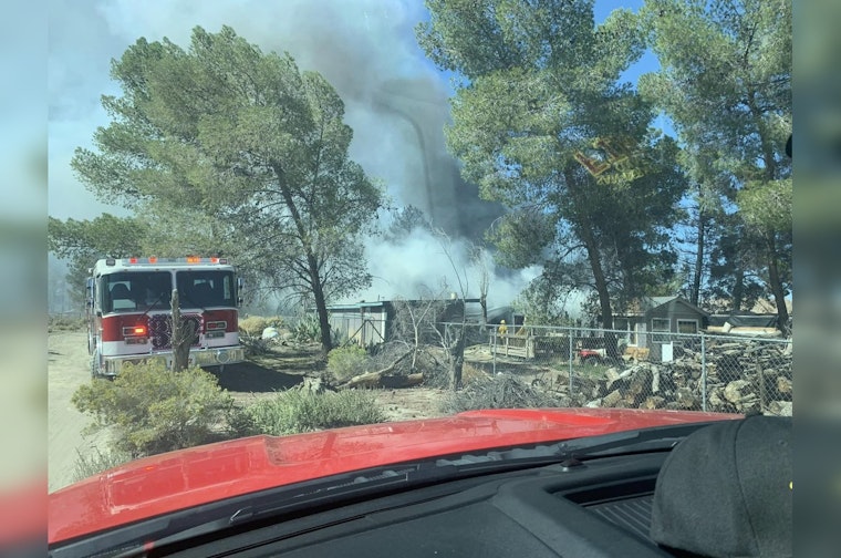 Firefighters Battle Blaze and Discover Cannabis Plants in San Bernardino County Trailer Fire