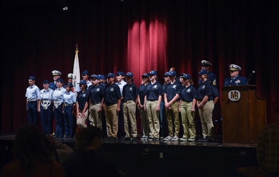 First California-based U.S. Coast Guard JROTC Program Sets Sail at San Diego's Mission Bay High School