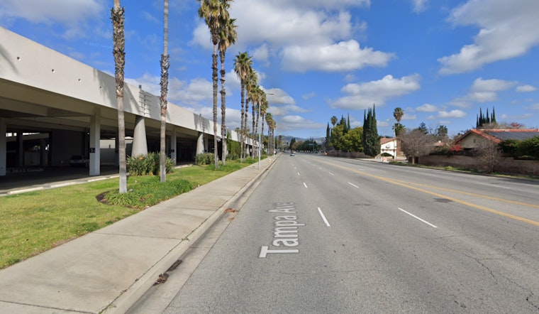 LAFD and LAPD Respond to Northridge Collision, Trapping One and Injuring Two