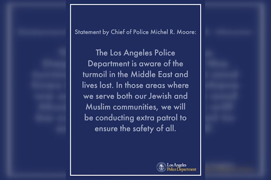 LAPD Ramps Up Patrols Amid Middle East Tensions, Protecting Jewish and Muslim Communities in Los Angeles
