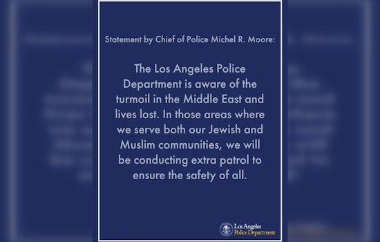 LAPD Ramps Up Patrols Amid Middle East Tensions, Protecting Jewish and Muslim Communities in Los Angeles