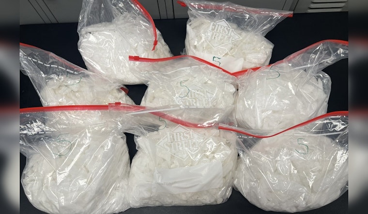 LAPD Traffic Stop in Downtown Los Angeles Uncovers 40 Pounds of Meth