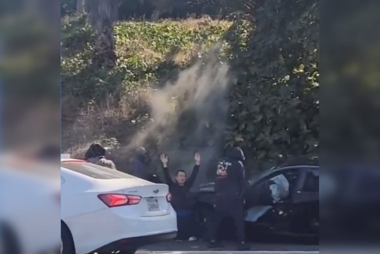 Shocking Video: Terrifying Moment Thieves Purposefully Crash to Rob Driver in Los Angeles