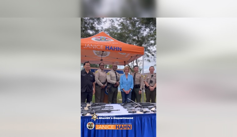 Los Angeles County's "Gun Buy Back" Event Collects Over 130 Firearms in Bellflower