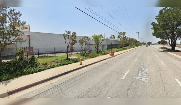 Los Angeles Firefighters Battle Raging Blaze at Irwindale Commercial Building