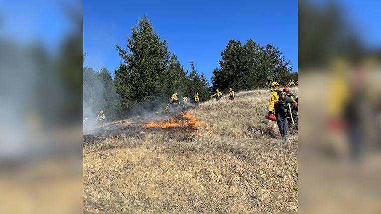 Marin County Fire Department Conducts Prescribed Burn to Mitigate Wildfire Risks Near Stinson Beach and Mill Valley