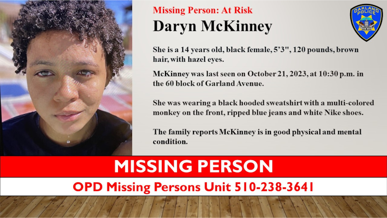 Oakland Teen Daryn McKinney Missing, Community Rallies for Safe Return