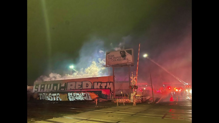 2-Alarm Fire: Old Warehouse Blaze in Oakland