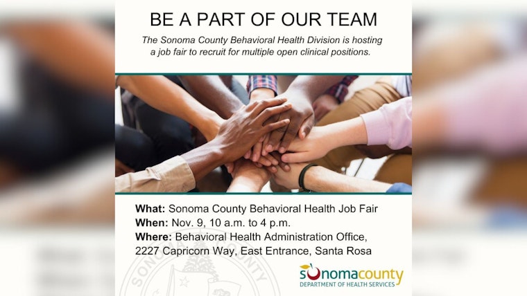 Sonoma County Hosts Job Fair to Bolster Mental Health Workforce Amid Rising Demand