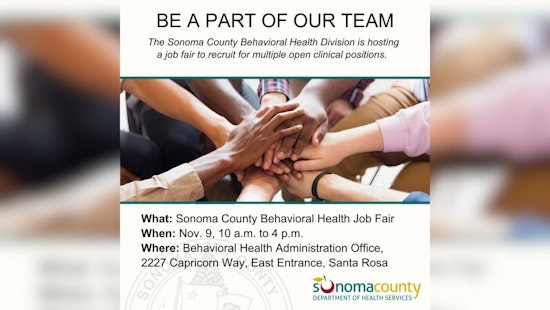 Sonoma County Hosts Job Fair to Bolster Mental Health Workforce Amid Rising Demand