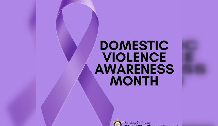 Palmdale and LA County Sheriff's Department Unite for Domestic Violence Awareness Month