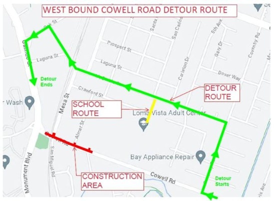 Port Chicago Highway Construction in Concord: Nighttime Roadwork Set to Improve Urban Infrastructure