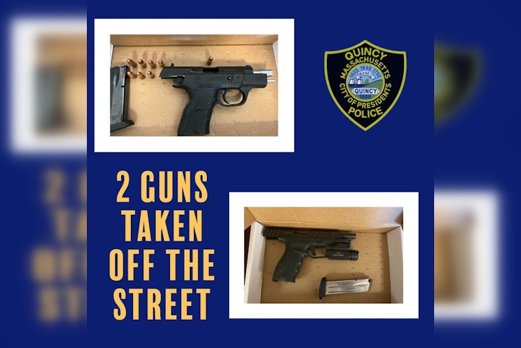 Two Arrests Made in Separate Incidents, as Quincy Cops Crack Down on Illegal Firearms
