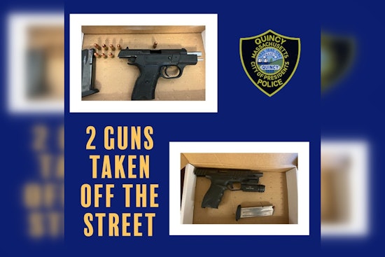 Two Arrests Made in Separate Incidents, as Quincy Cops Crack Down on Illegal Firearms
