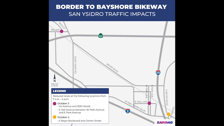 San Ysidro Braces for Temporary Traffic Changes Amid Border to Bayshore Project