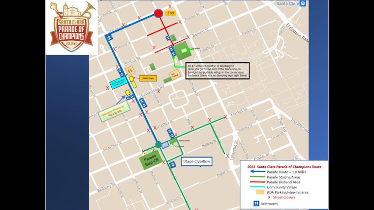 Santa Clara's Downtown Bursting with Community Spirit in Parade of Champions, Farmer's Market, and Salsa in the Streets