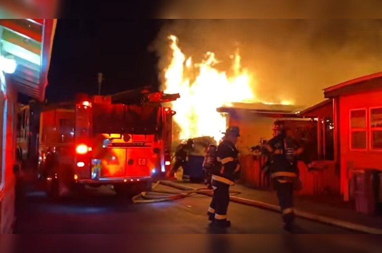 Santa Rosa Firefighters Halt Blaze at Carriage Court Mobile Home Park, Saving Neighboring Structures