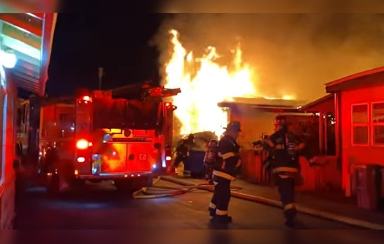 Santa Rosa Firefighters Halt Blaze at Carriage Court Mobile Home Park, Saving Neighboring Structures