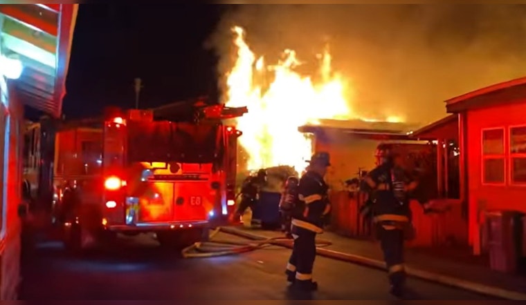 Santa Rosa Firefighters Halt Blaze at Carriage Court Mobile Home Park, Saving Neighboring Structures